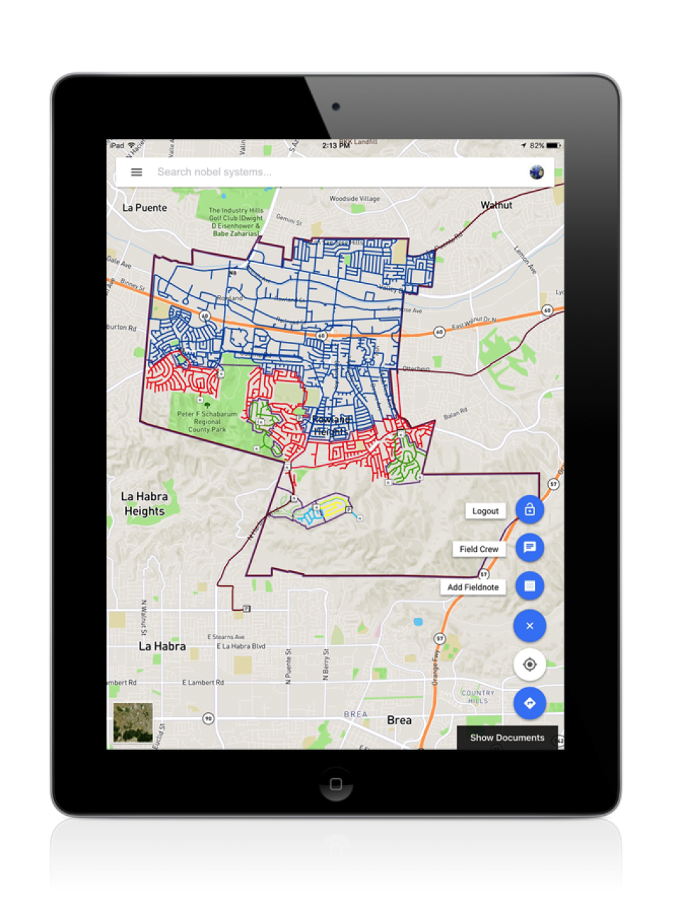 screenshot of Geoviewer Mobile